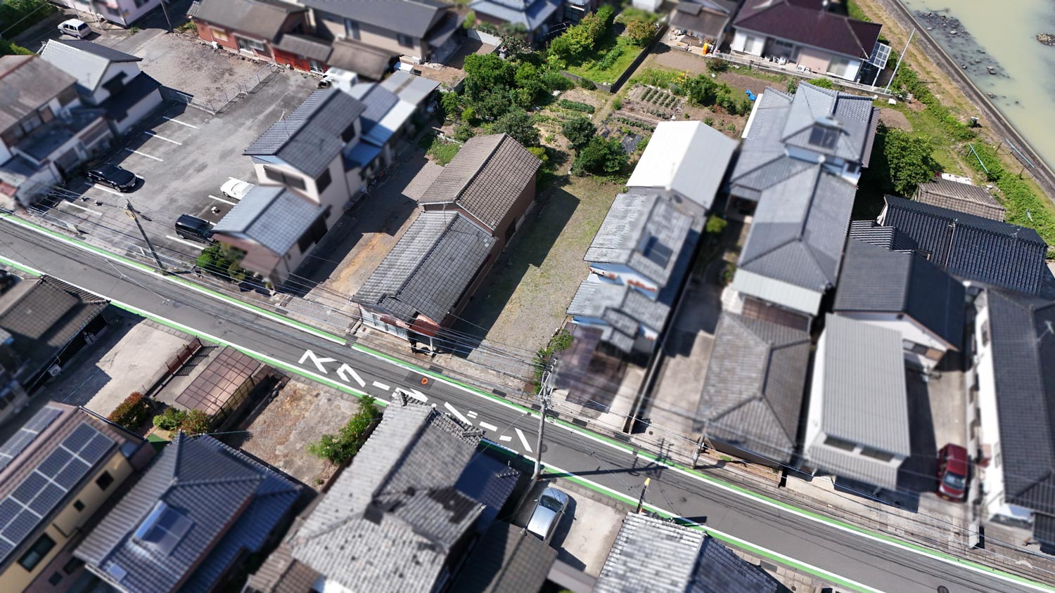 長崎街道沿いにある奥行きある土地